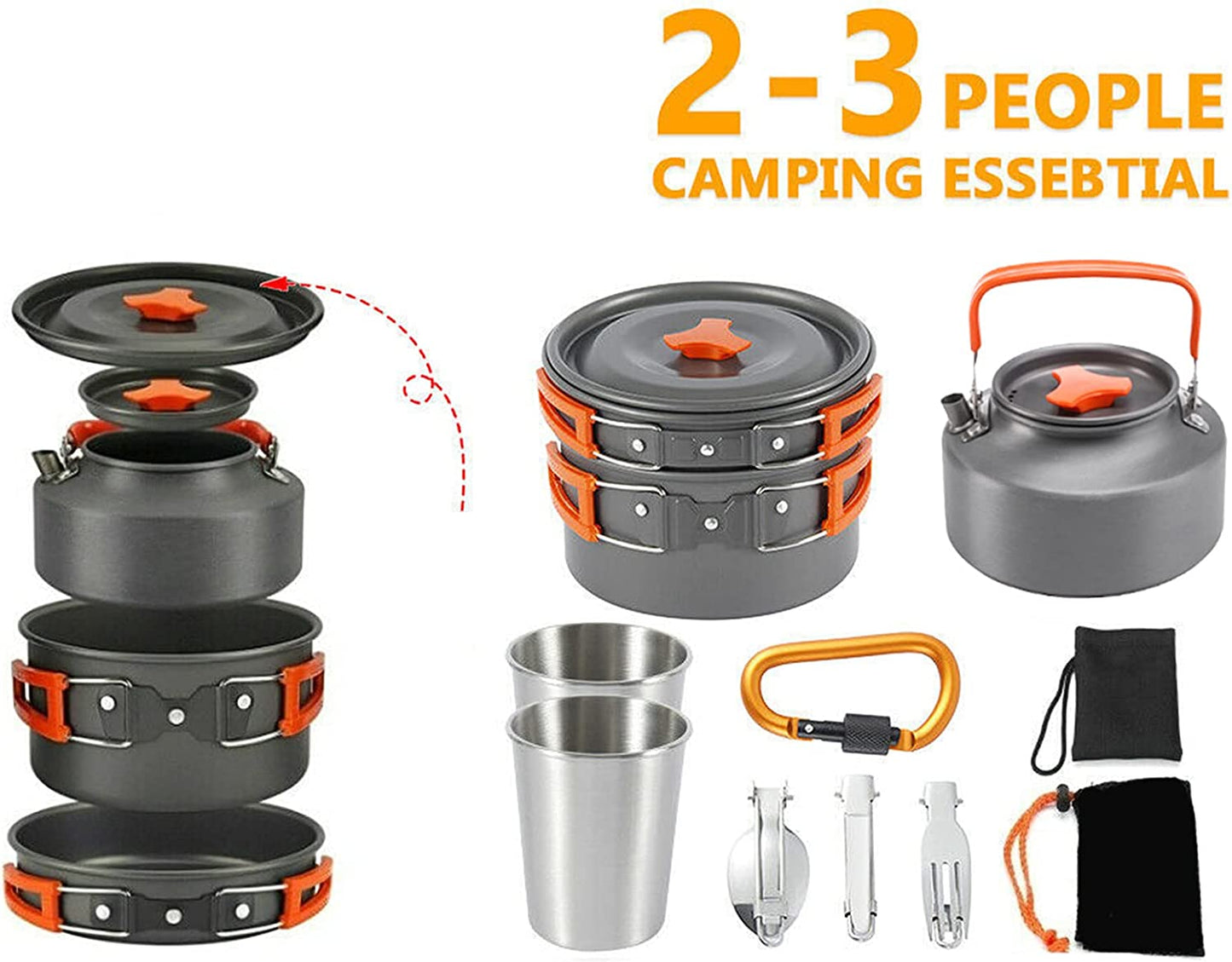 Outdoor camping cookware Set 