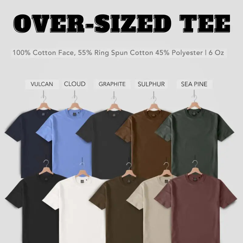 Plain Oversized T-Shirt by Axism | Heavyweight Casual Patented Material, Cotton, Casual, Oversized, Plain, Dri-Ease, Wrinkle-Free, Workout Shirt, Oversized Tshirt for Men